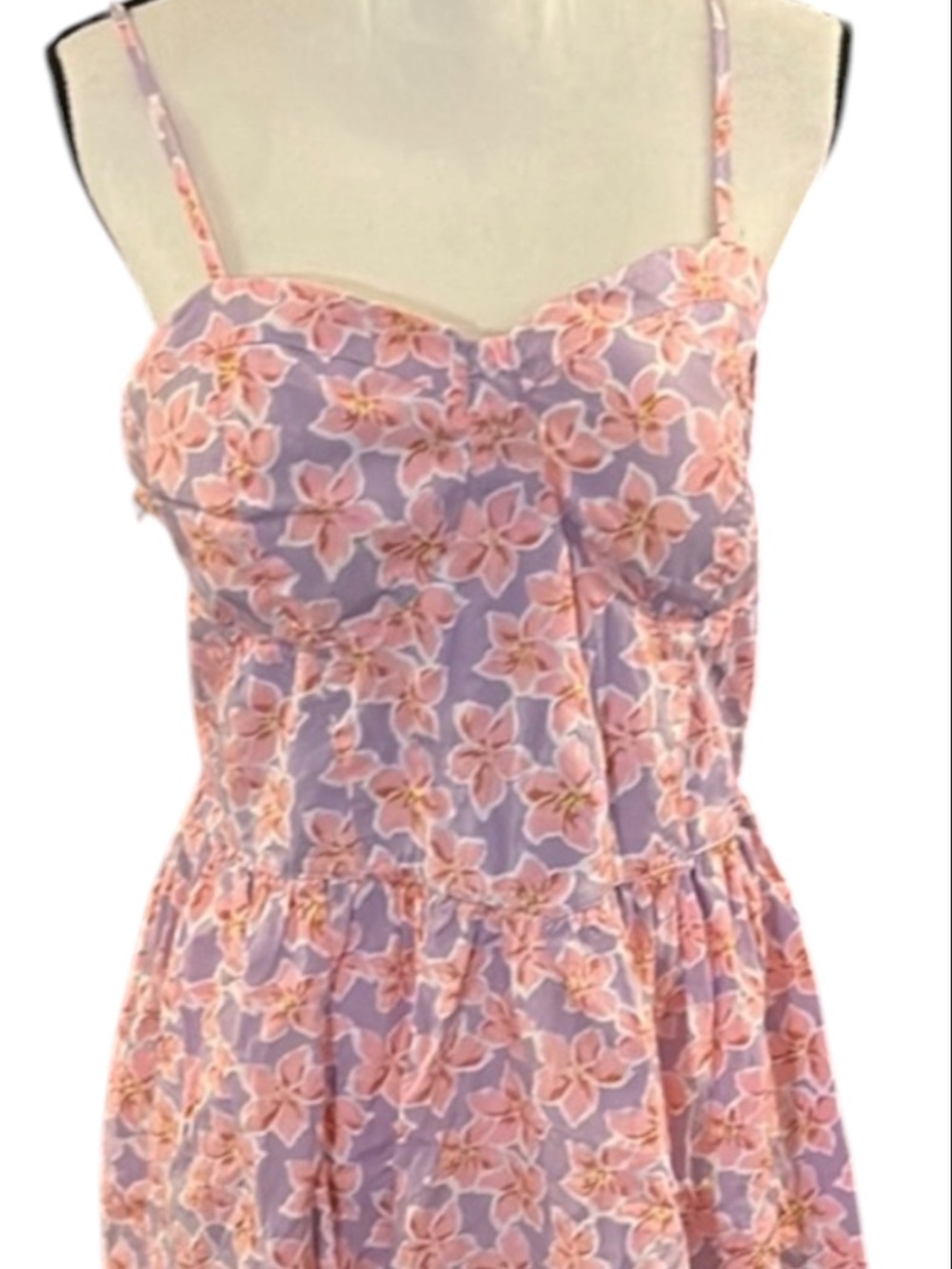 No Boundaries Pink Floral Midi Dress NWOT